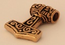Schmuck Anhänger Steinthor II – Thorshammer Mjölnir 2,4 cm – Bronze – Nordisches Schutzamulett 