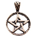 Keltisches Amulett, Anhänger 'Morgan – Keltisches Pentagramm' aus Bronze- Mittelalter, Larp, Reenactment Schmuck