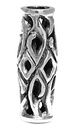 Wikinger Bart- & Haarperle "Týr" aus Silber 925 – Zopfperle mit Runenmuster 1,8 cm