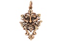 Amulett Anhänger "Green Man – Cernunnos" aus Bronze – Waldgott & Naturkraft 4 cm