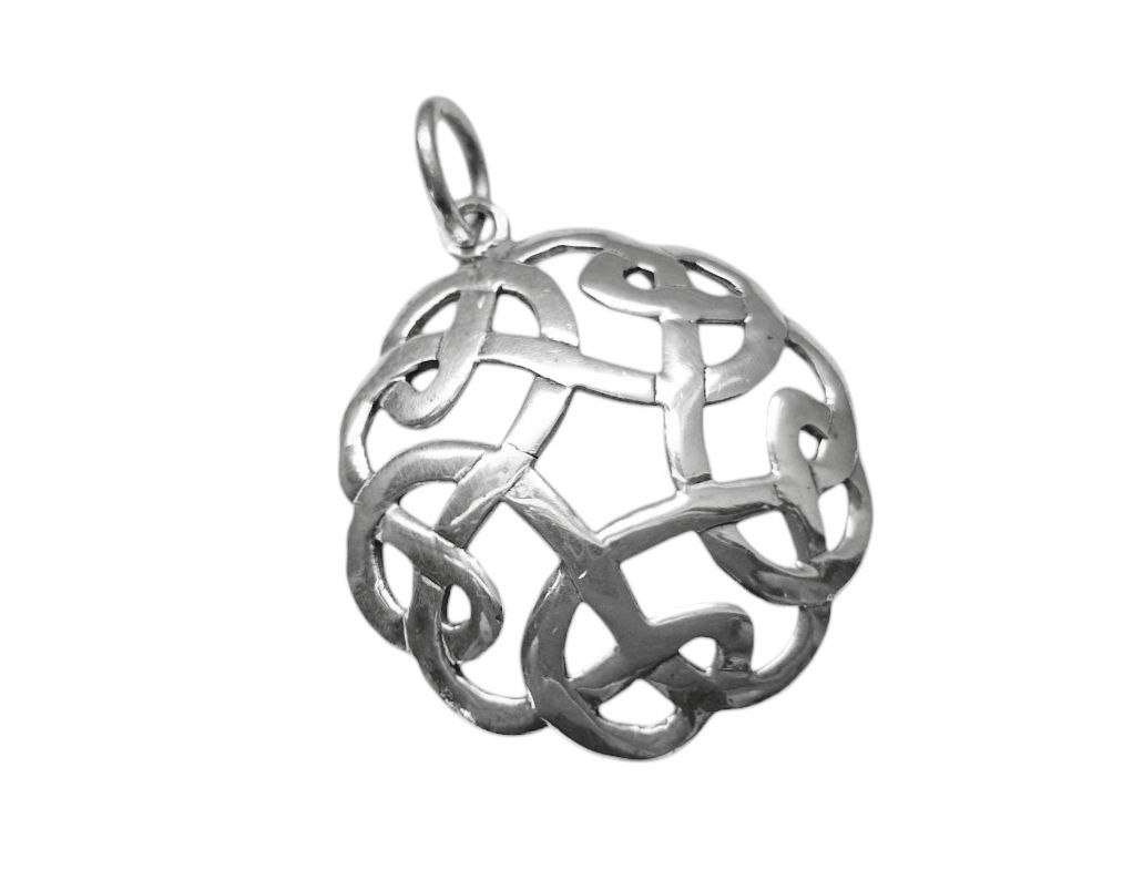 Schmuck Anhänger Amia 3,6 cm – Silber 925 – Keltisches Knotenmuster für Schutz & Unendlichkeit