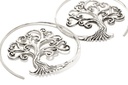 SCARLETT Ohrringe aus Silber – Großer Lebensbaum Ohrschmuck Ø 4,3 cm