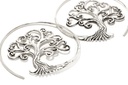 SCARLETT Ohrringe aus Silber – Großer Lebensbaum Ohrschmuck Ø 4,3 cm