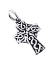 Keltisches Amulett, Anhänger 'Nidi - Kleines Keltenkreuz' aus Silber 925- Mittelalter, Larp, Reenactment Schmuck