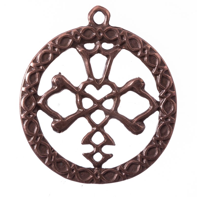 Anhänger Celtic Wedding Knot – Kupferfarbener Keltischer Hochzeitsknoten 45 mm