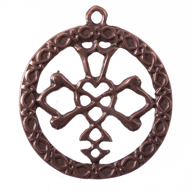 Anhänger Celtic Wedding Knot – Kupferfarbener Keltischer Hochzeitsknoten 45 mm