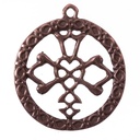 Anhänger Celtic Wedding Knot – Kupferfarbener Keltischer Hochzeitsknoten 45 mm