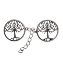 Weltenbaum-Verschluss „Yggdrasil“ – Silberfarbener Mantelverschluss mit Weltenesche-Motiv