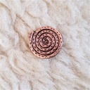 Spiralplatte, mittel, kupferfarbener Beschlag