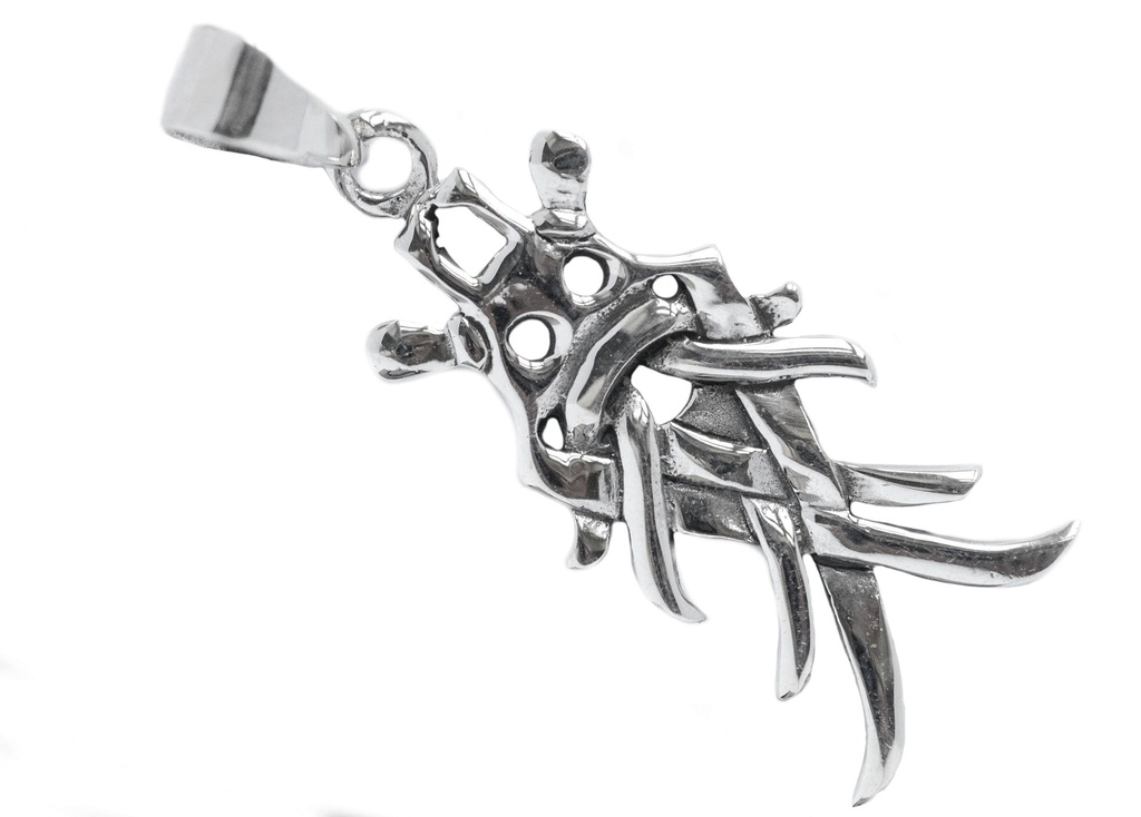 [av41] Anhänger ODINS MASKE aus Silber – Wikinger Amulett 3 cm