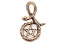 Schlangen-Anhänger SELISA aus Bronze – Symbol für Weisheit und Erneuerung (5 cm)