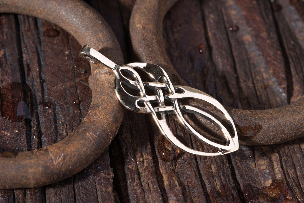 [acb13] Schmuck Anhänger Siana 4,2 cm – Bronze – Keltisches Harmonie-Amulett mit Knotenmuster