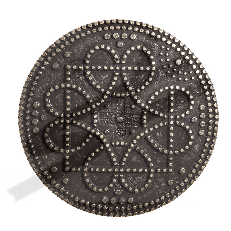 [N-035-21] großer Beschlag 'Birka Brustplatte', messingfarben