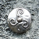 Triskel Beschlag silberfarben