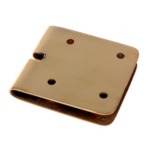 [08 BePl 4] Gürtelblech aus Messing  für Gürtel 4 cm Breite 