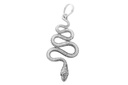 Schmuck Anhänger Schlange 4,7 cm – Silber 925 – Mystisches Amulett der Transformation und Weisheit