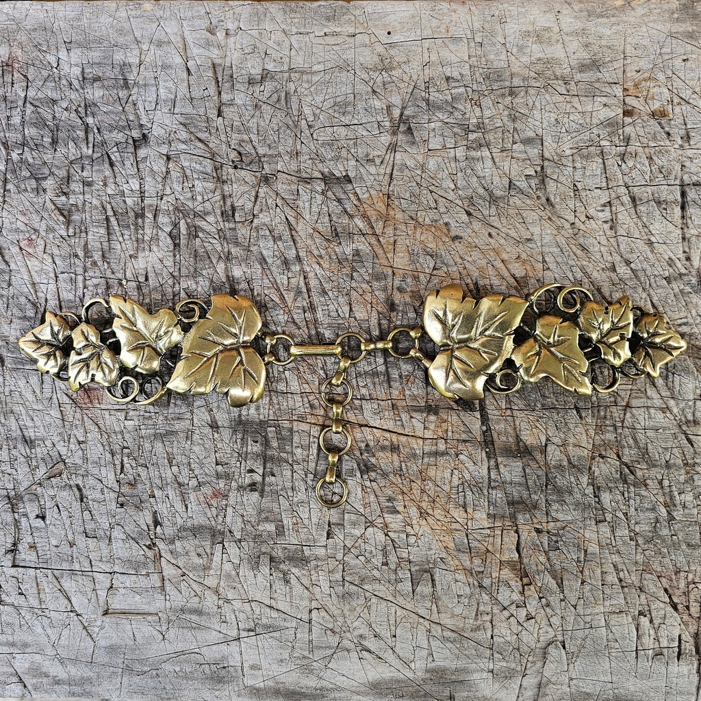 Mantelverschluß Gewandverschluß Weinranke messing Vine Oberon