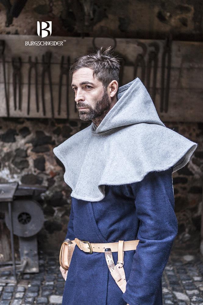 Gugel Cucullus, Grau Mittelalterliches vom Burgschneider