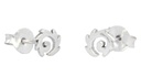 Keltische Ohrstecker Rana aus Silber – Mini-Sonnenspiralen 5 mm