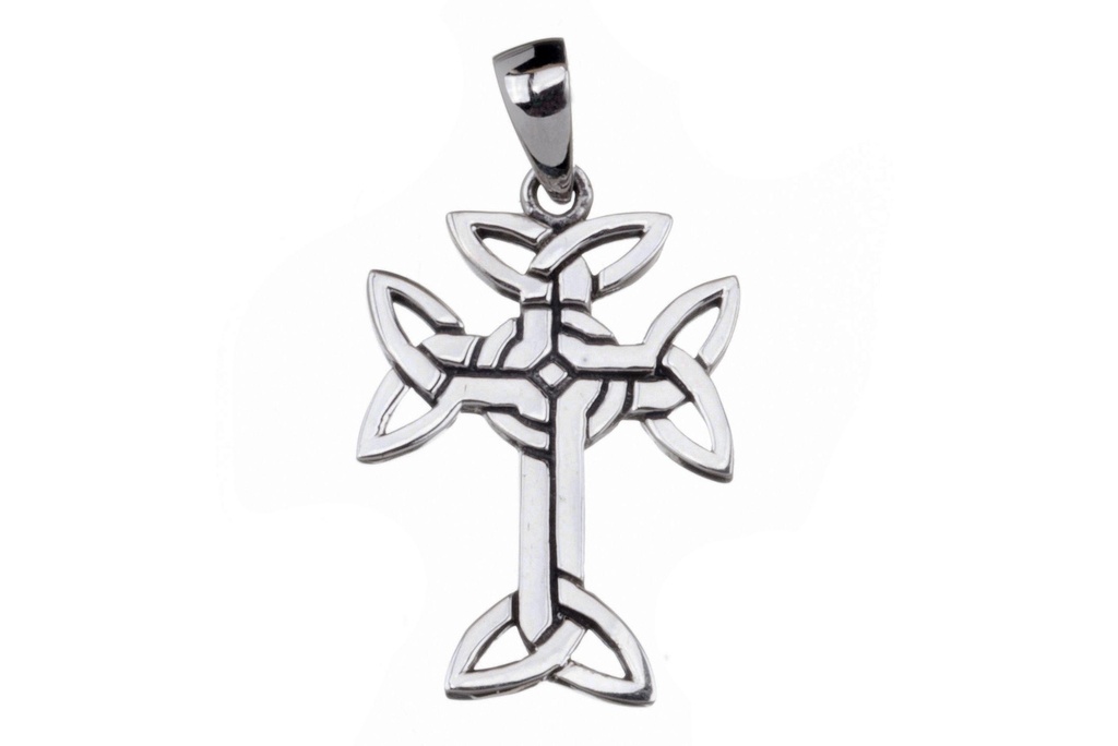 [ak40] Schmuckstück  Anhänger AARAN 3 cm Keltenkreuz Silber 3.0 cm