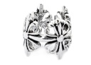 Königliche Haar- & Bartperle LILIA aus 925 Silber – 9 mm Fleur-de-Lis Perle für Dreads & Zöpfe