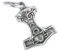 Thorshammer Mjölnir Anhänger 'Torsas - Kleiner Thorshammer' aus Silber 925 - Mittelalter, Larp, Reenactment Schmuck
