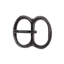 Mittelalter-Doppelschließe 2 cm eisenfarben – 8-förmige Schnalle für Gürtel, Taschen & Gewandungen