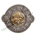 keltische Schließe "THE GREEN MAN" , Zinnschließe