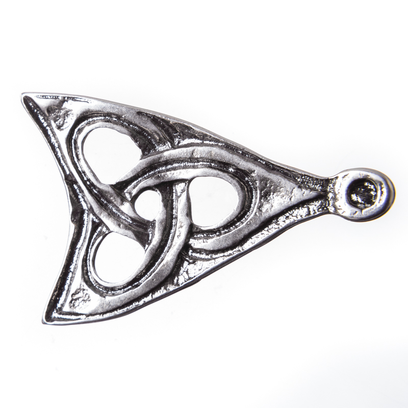 keltische Gürtelspitze 3,5cm eisenfarben