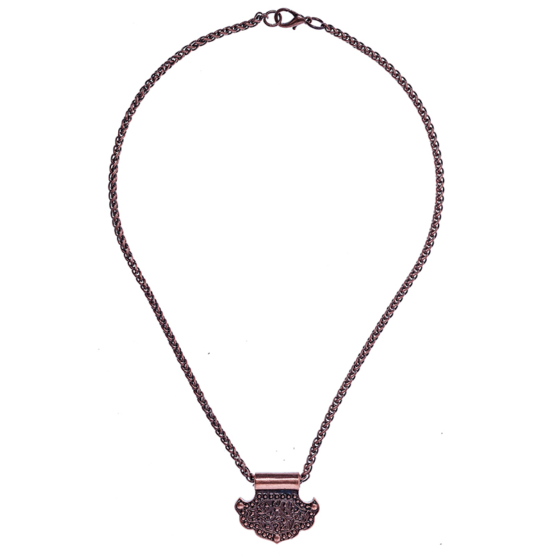 Halskette Birka Hammer, kupferfarben