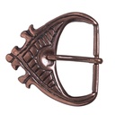 Gürtelschließe „Erik“ in Kupferoptik – Wikinger-Schließe für 4 cm breite Riemen