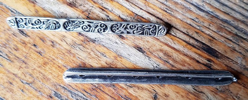 Wikinger Stab-Kettenverteiler-Paar 'GOTLAND', silberfarben