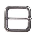 Gürtelschließe Jil eisenfarben – 3 cm rechteckige Schließe im schlichten Stil für LARP & Alltag