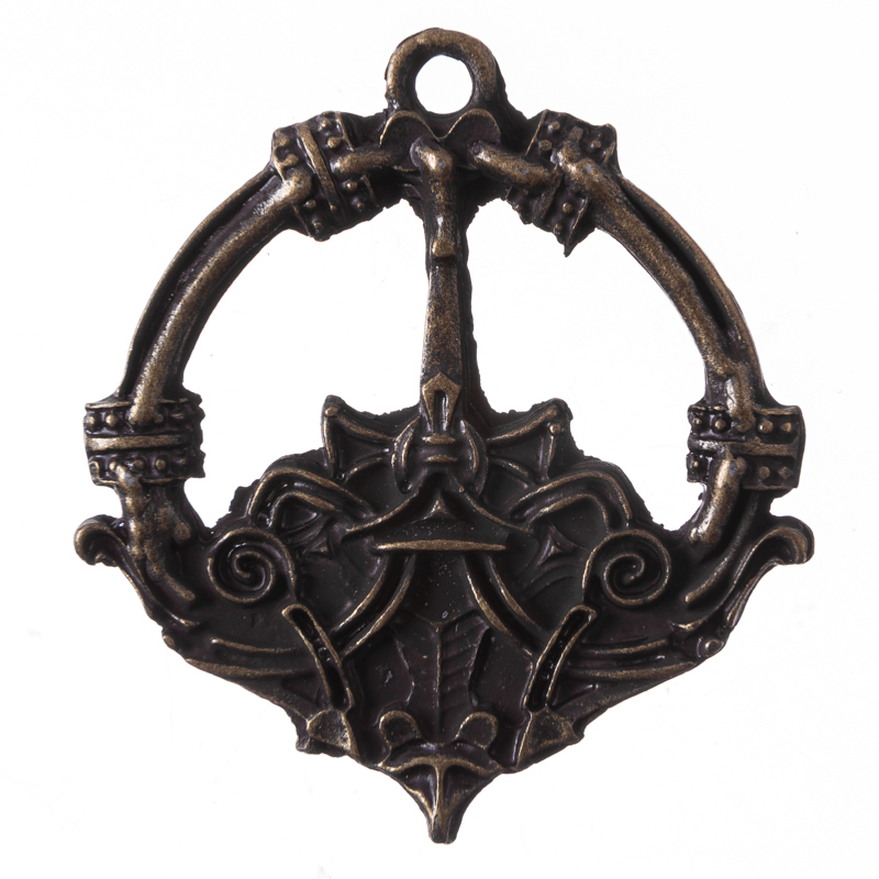 Anhänger Haithabu, altmessingfarben