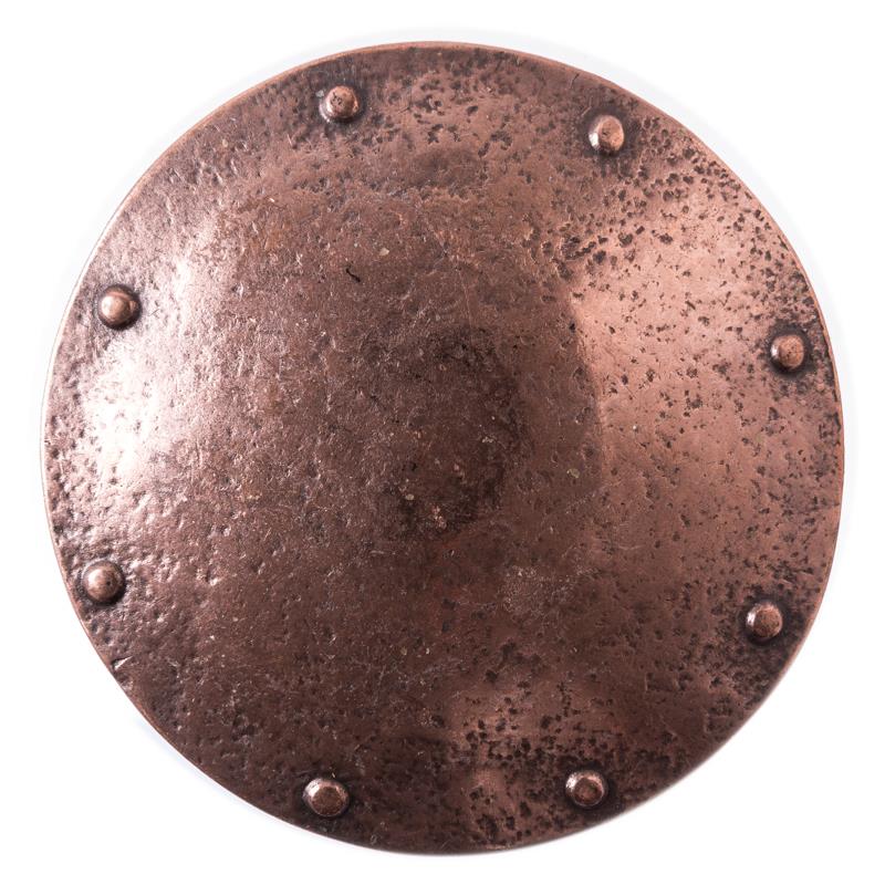 Gürtelschließe „Ragnar“ – Kupferfarbene Schnalle im Wikinger-Schild-Design für 4 cm Gürtel