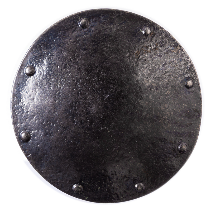 [B1224-3] Gürtelschließe „Ragnar“ – Eisenfarbene Schildschnalle im Wikingerstil für 4 cm Gürtel