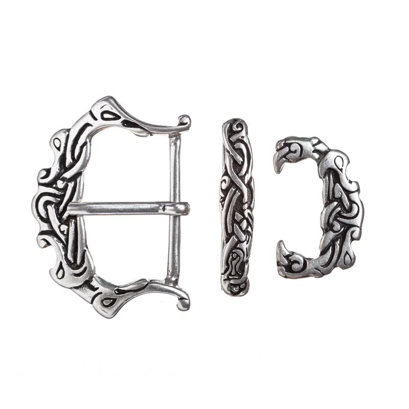 [32569] Wikinger Schließen-Set 3-tlg., silberfarben