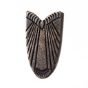 Gürtelspitze 2 cm – Altmessingfarbene Abschlusskappe im mittelalterlichen Stil