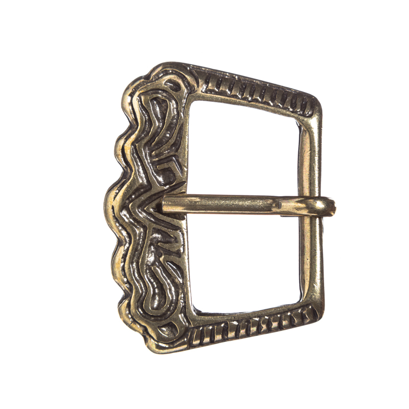 [33877] mittelalterliche Dorn-Schließe,25mm, messingfarben