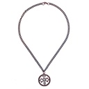 Halskette „Celtic Wedding Knot“ – Kupferfarbener keltischer Hochzeitsknoten an schwerer Kette