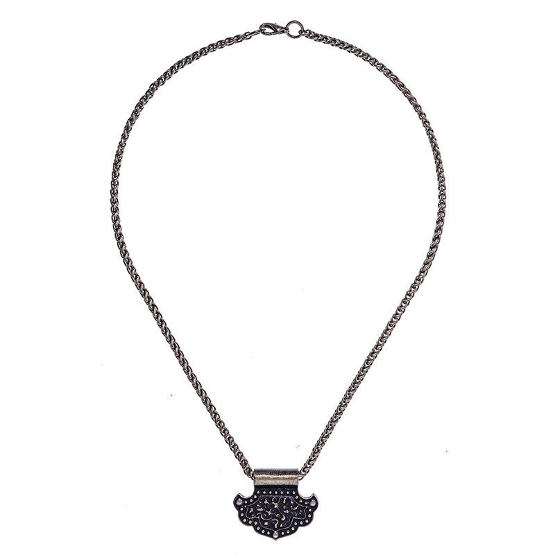 [32732] Halskette birka hammer, altmessingfarben