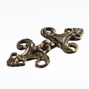 Tassel Celtic – Kleiner messingfarbener Hakenverschluss mit keltischem Ornament