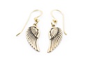 Ohrhänger Aladriel Engelsflügel aus Bronze – Spiritueller Boho Ohrschmuck 3,5 cm