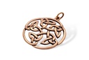 Schmuck Anhänger Cailyn Ø 3 cm – Bronze – Keltisches Schutzamulett mit Triskele & Knotenmuster 