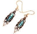 Schmuck Ohrhänger Bifröst Paua 4,4 cm – Bronze – Meeresinspirierte Ohrringe mit Paua-Muschel