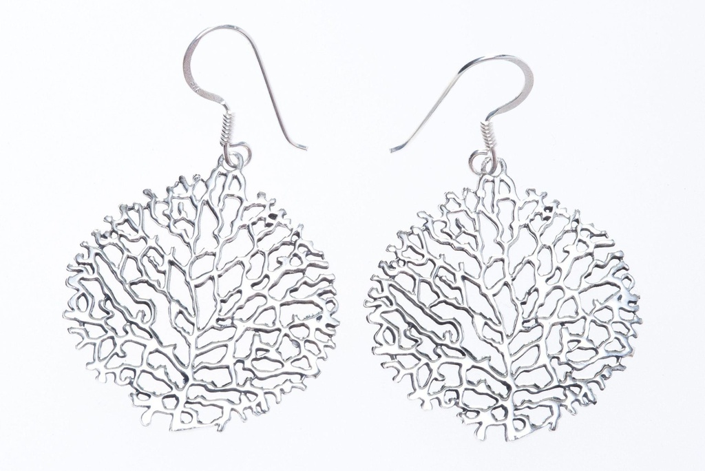 Ohrhänger „Sia – Feenbaumkrone“ aus 925er Silber – Elfen Ohrschmuck 4,5 cm