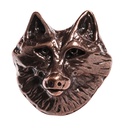 Wolfkopf-Niete, kupferfarbener Beschlag