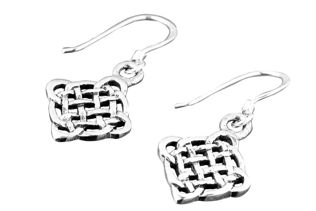 Ohrhänger Alina Celtic aus Silber 925 – Keltischer Knoten Ohrschmuck 1,7 cm