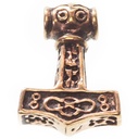 Thorshammer Mjölnir Anhänger 'Thoran' aus Bronze - Mittelalter, Larp, Reenactment Schmuck