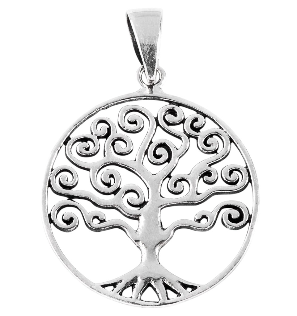 Lebensbaum-Anhänger MAJA aus 925er Silber – Symbol für Wachstum und Verbundenheit (2,9 cm)
